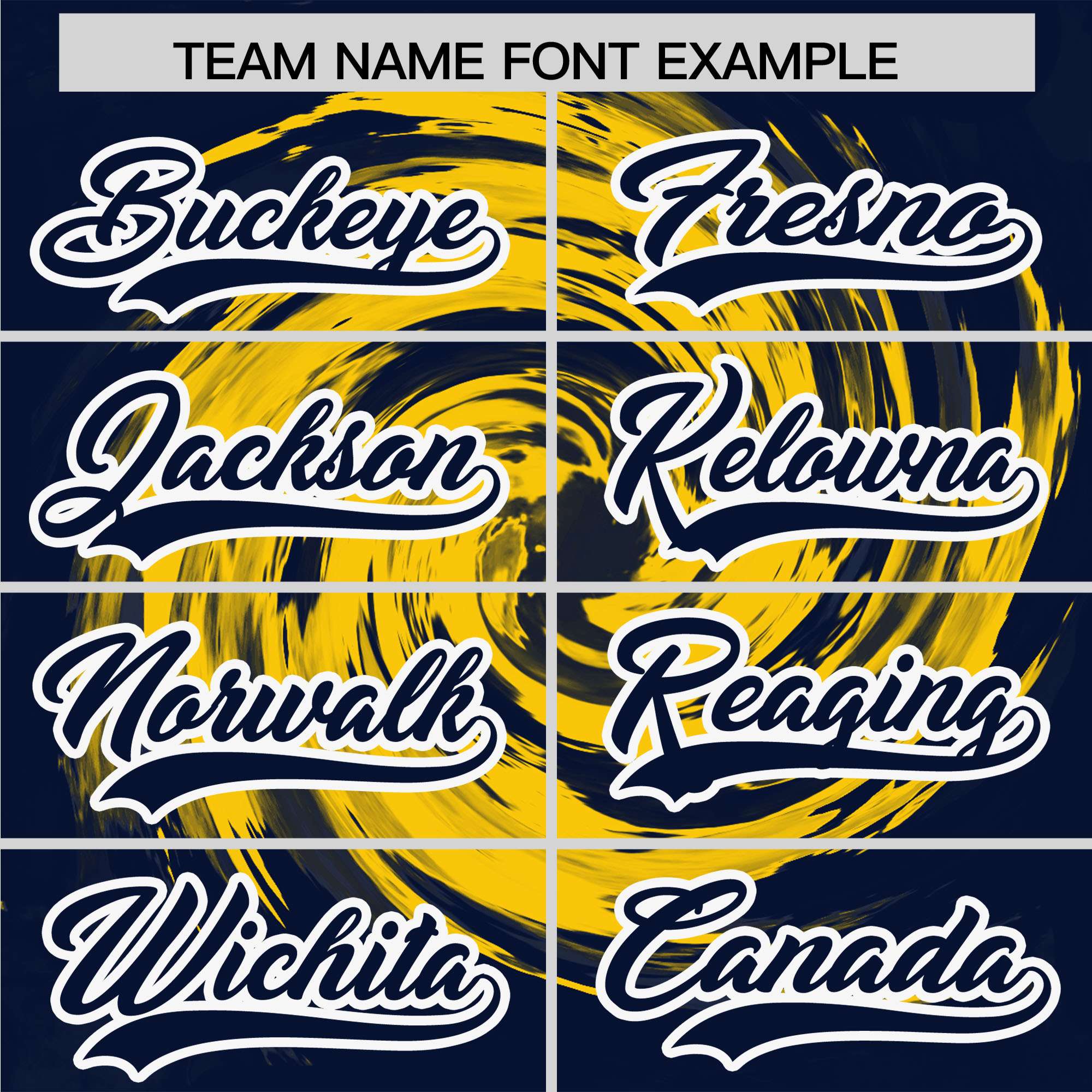 Custom Gold Navy Swirl Graffiti Pattern Authentic Baseball Jersey