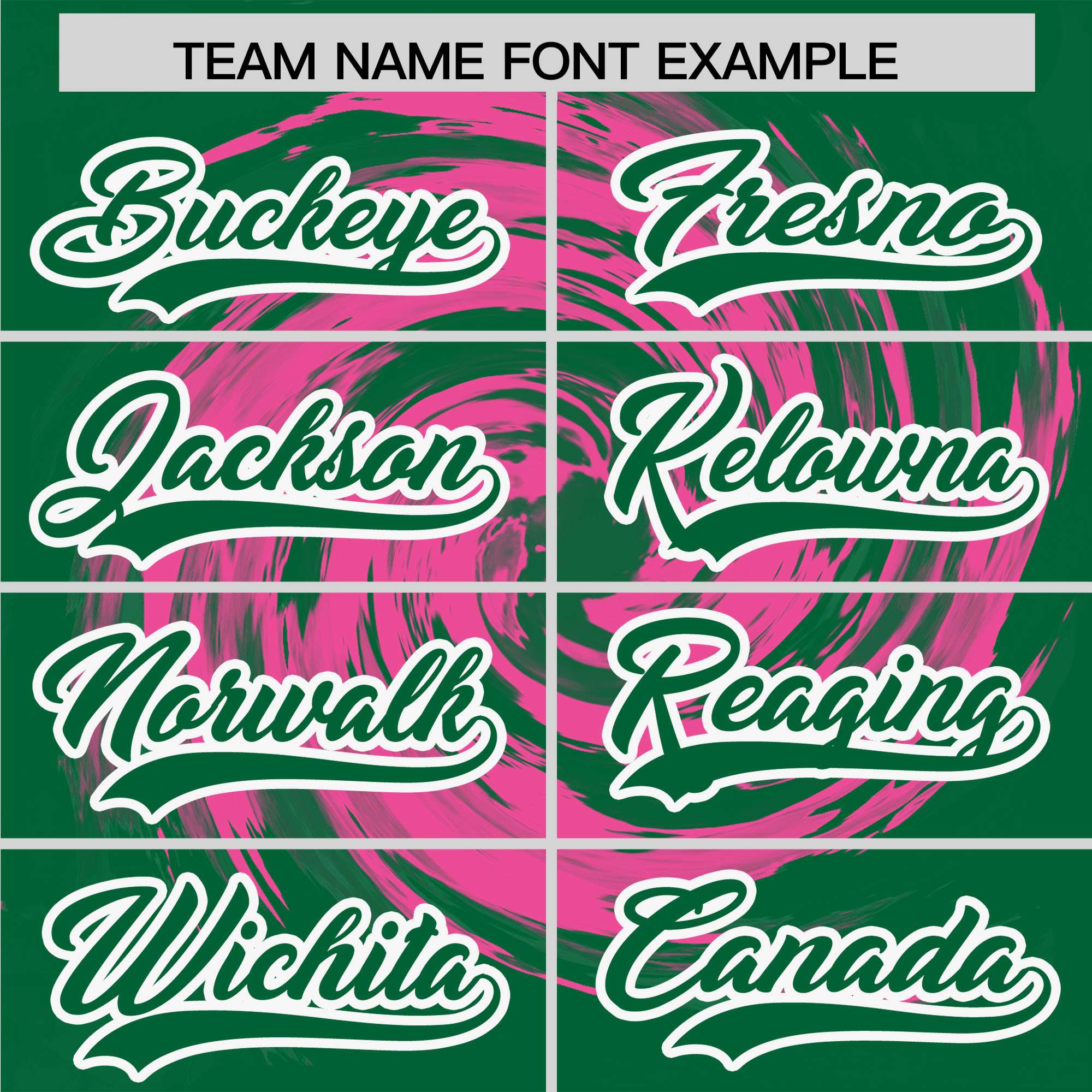 Custom Pink Kelly Green Swirl Graffiti Pattern Authentic Baseball Jersey