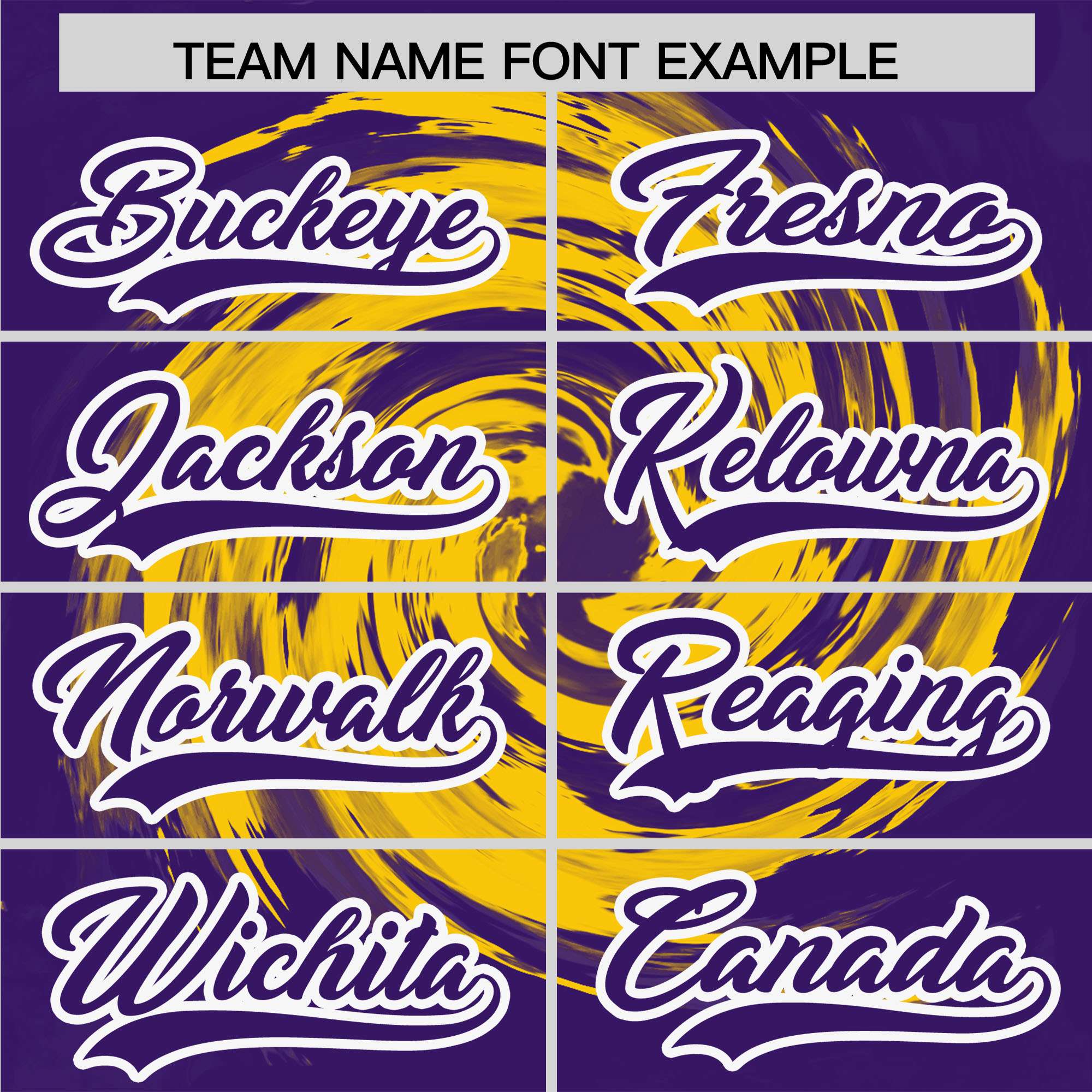 Custom Gold Purple Swirl Graffiti Pattern Authentic Baseball Jersey