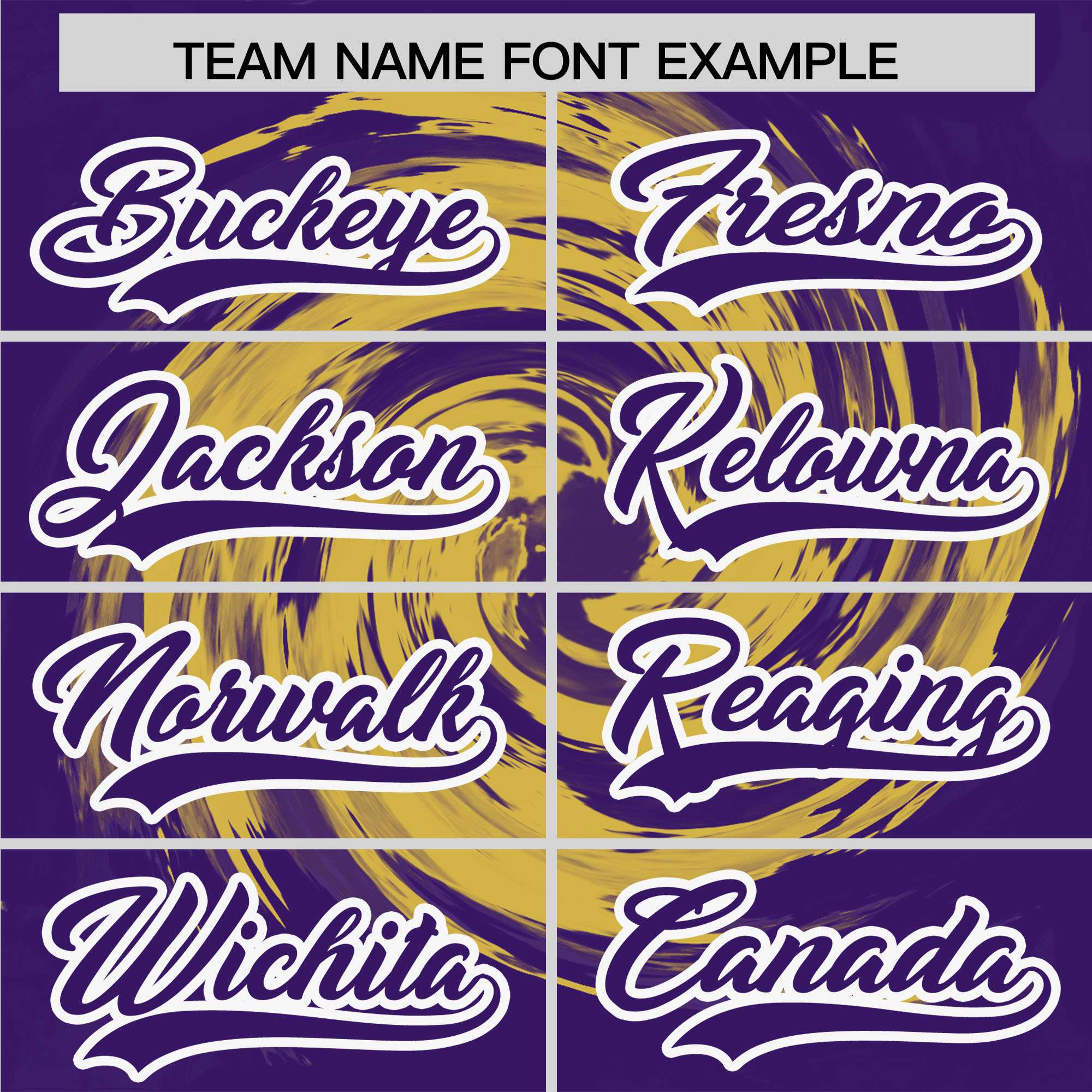 Custom Old Gold Purple Swirl Graffiti Pattern Authentic Baseball Jersey