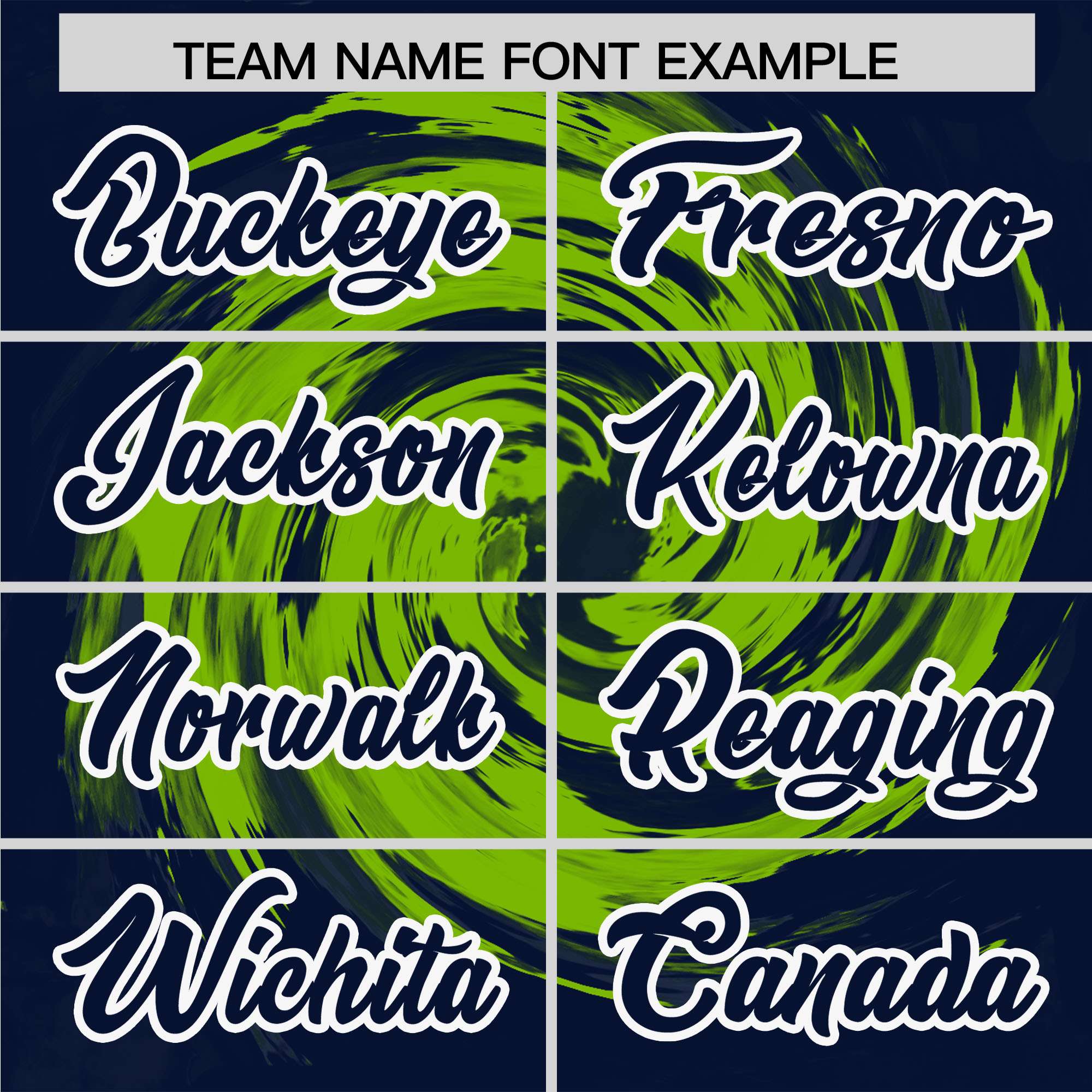 Custom Neon Green Navy Swirl Graffiti Pattern Authentic Baseball Jersey