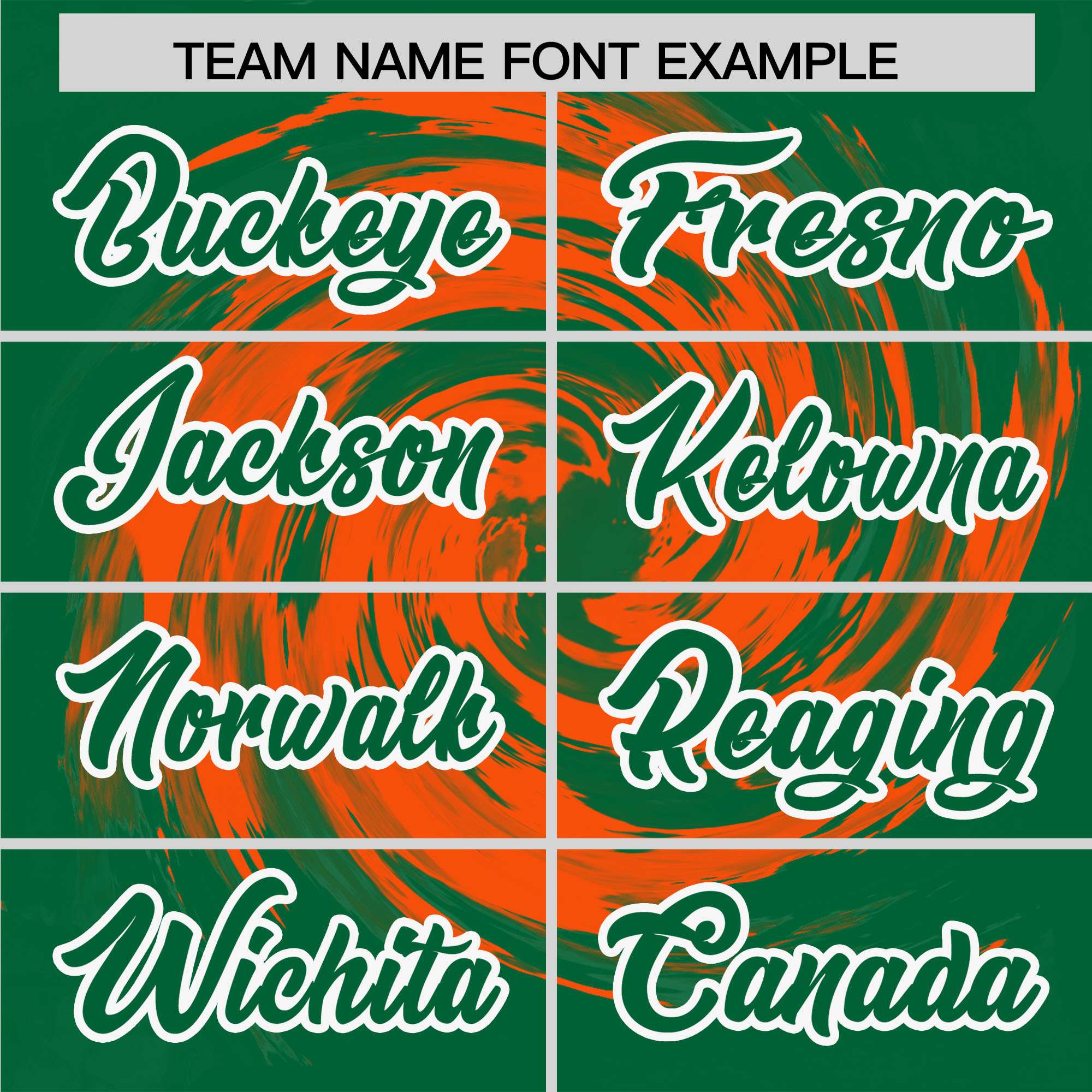 Custom Orange Kelly Green Swirl Graffiti Pattern Authentic Baseball Jersey