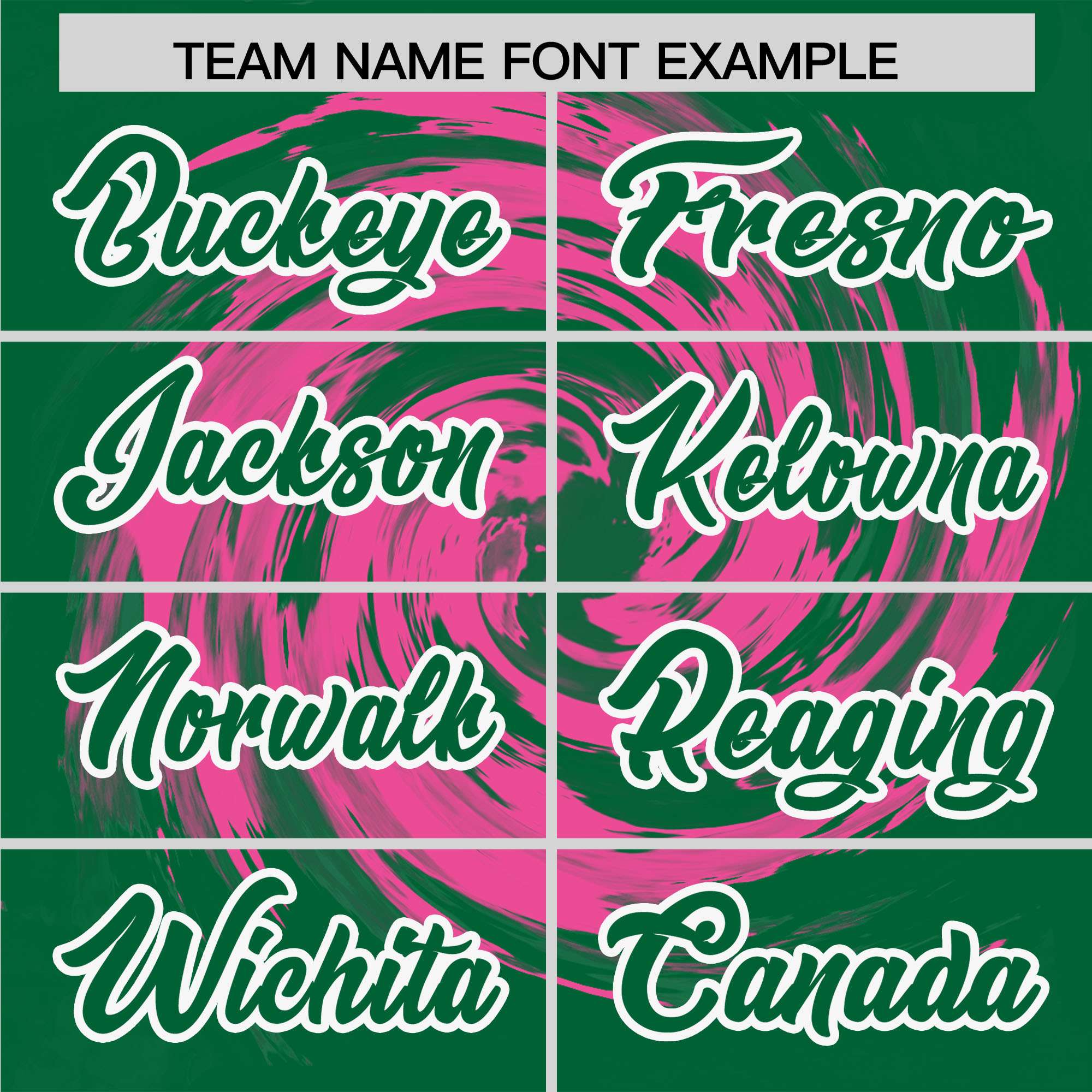 Custom Pink Kelly Green Swirl Graffiti Pattern Authentic Baseball Jersey