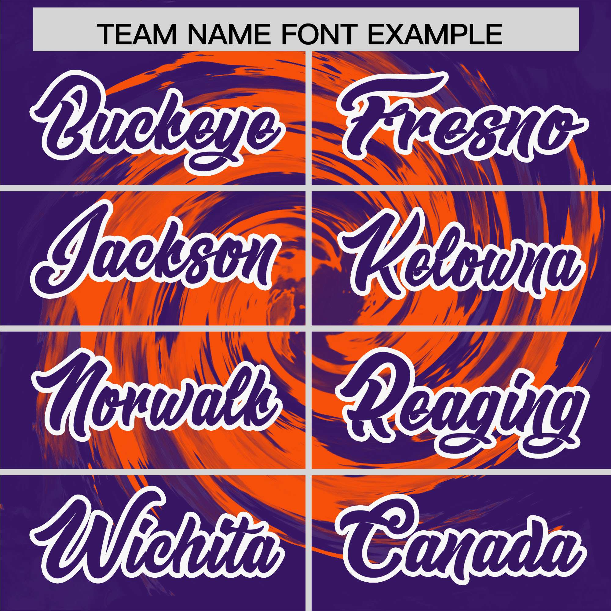 Custom Purple Orange Swirl Graffiti Pattern Authentic Baseball Jersey