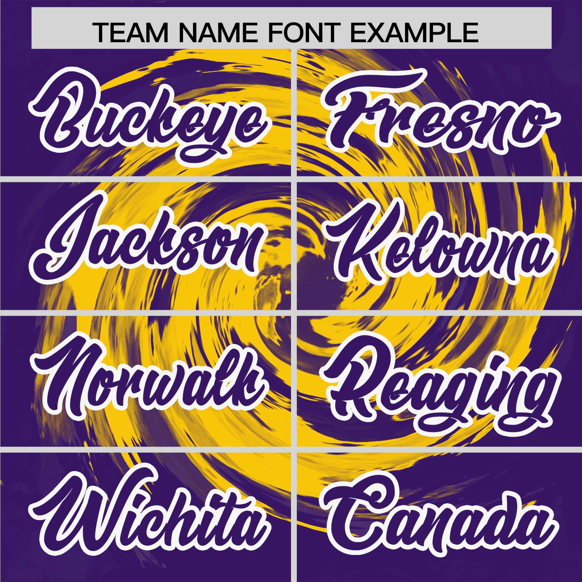 Custom Gold Purple Swirl Graffiti Pattern Authentic Baseball Jersey