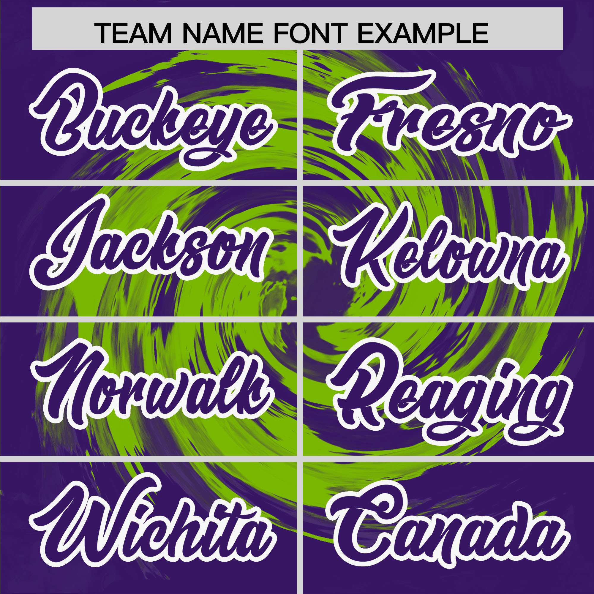 Custom Neon Green Purple Swirl Graffiti Pattern Authentic Baseball Jersey