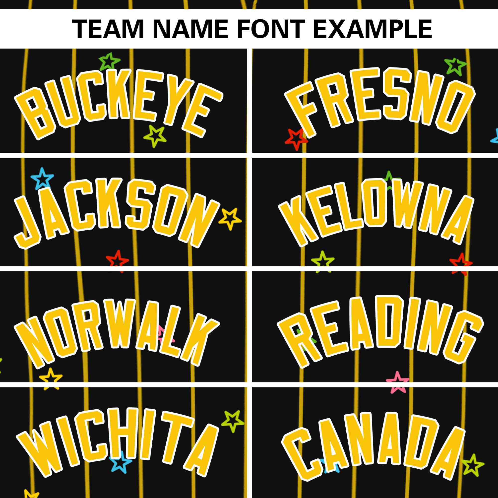 Custom Black Gold Stripe Fashion Personalized Star Pattern Authentic Baseball Jersey