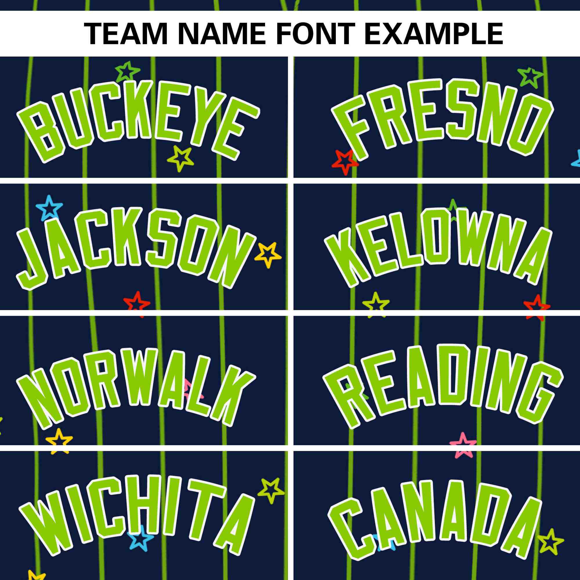 Custom Navy Neon Green Stripe Fashion Personalized Star Pattern Authentic Baseball Jersey