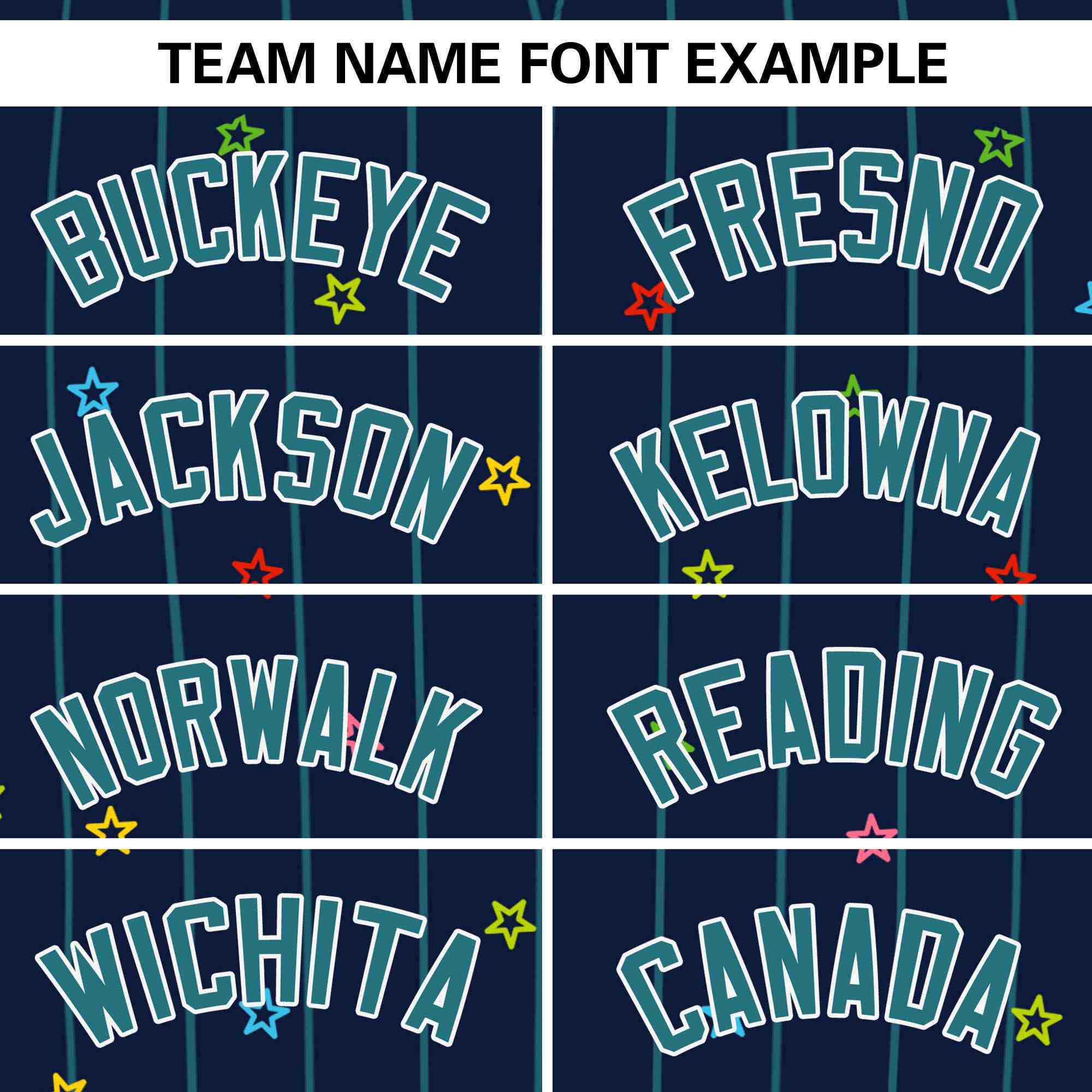 Custom Navy Aqua Stripe Fashion Personalized Star Pattern Authentic Baseball Jersey