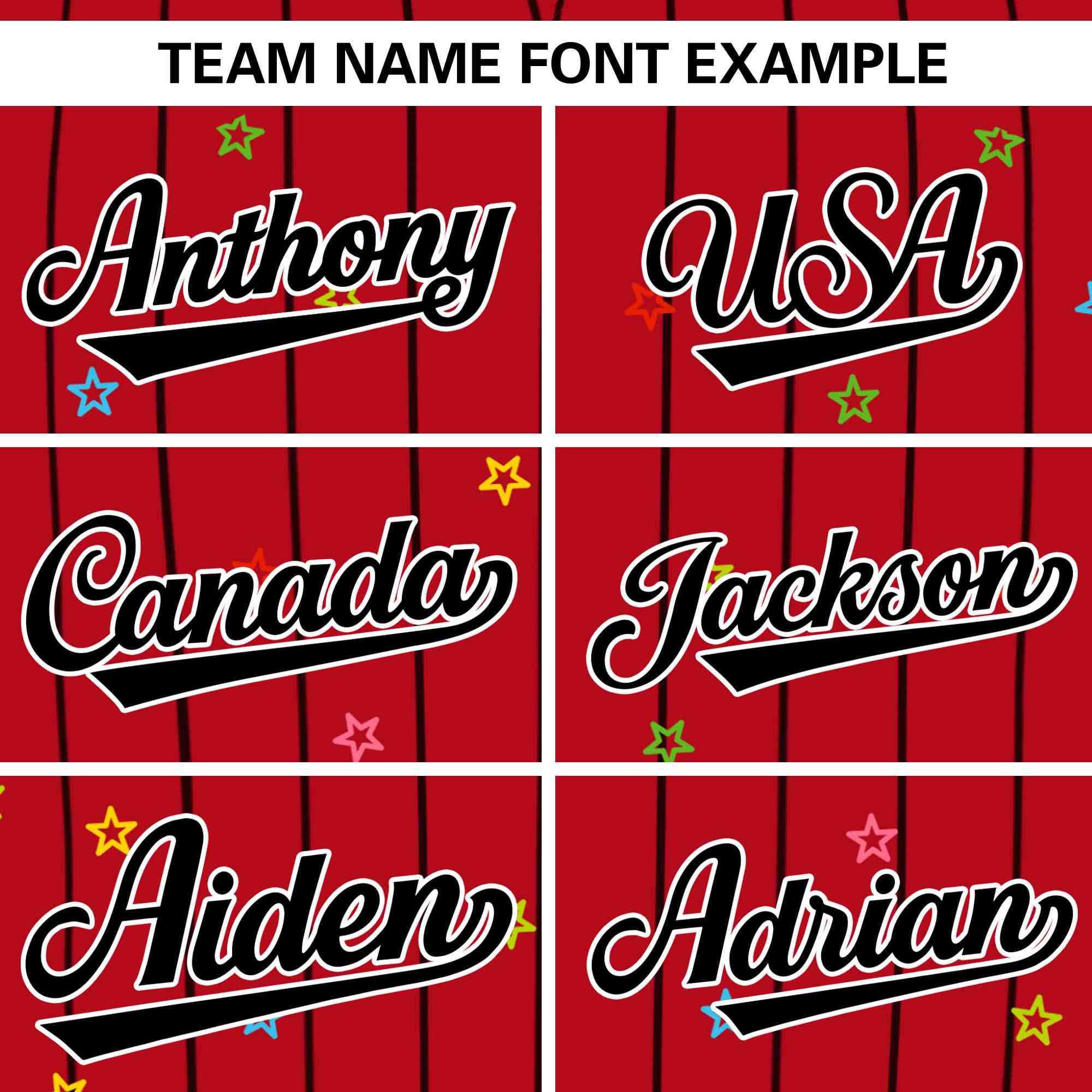 Custom Red Navy Stripe Fashion Personalized Star Pattern Authentic Baseball Jersey