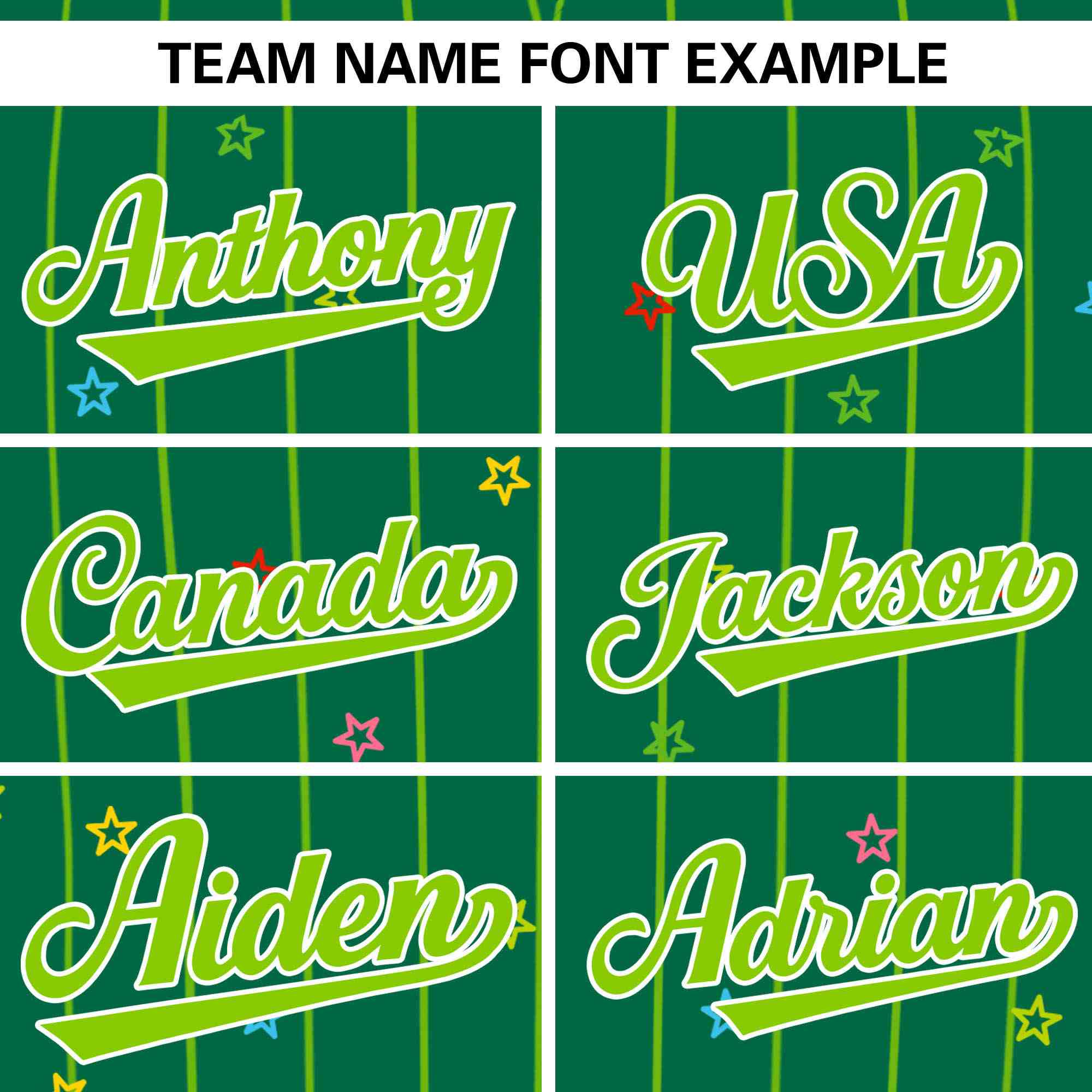 Custom Kelly Green Neon Green Stripe Fashion Personalized Star Pattern Authentic Baseball Jersey