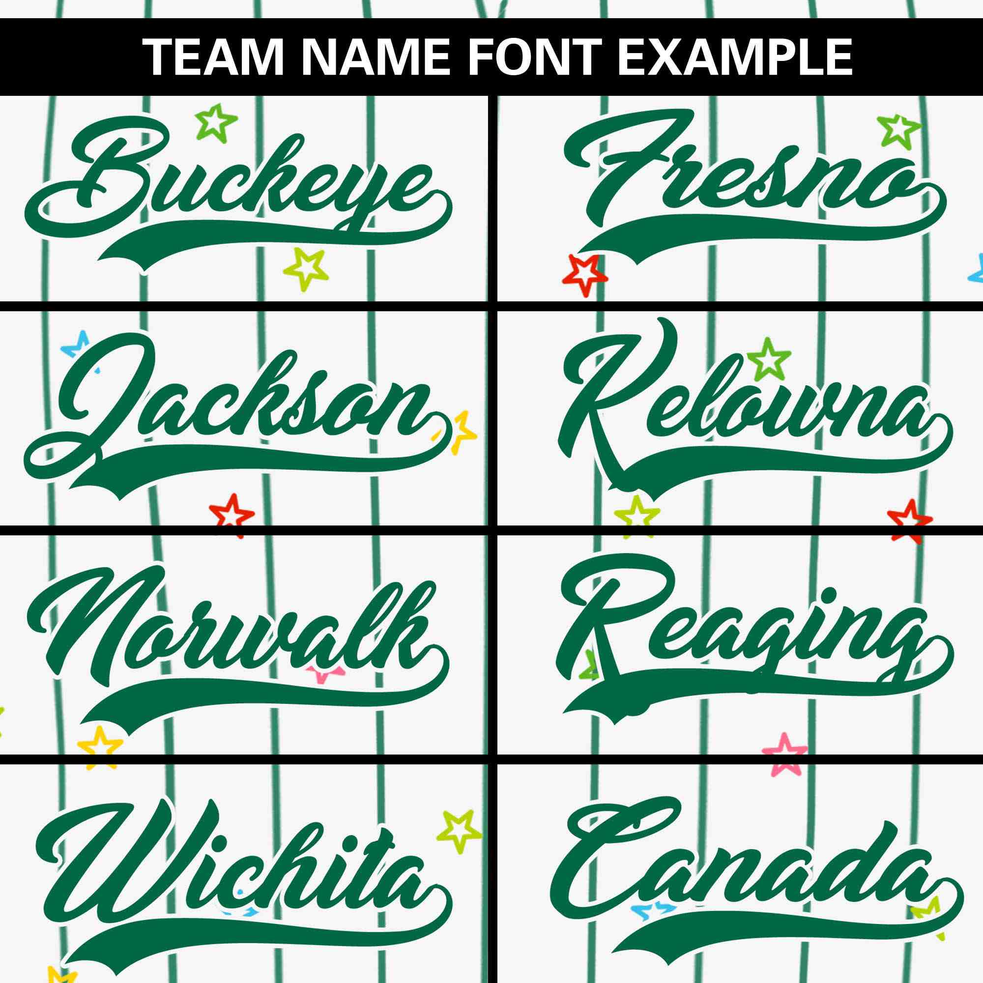 Custom White Kelly Green Stripe Fashion Personalized Star Pattern Authentic Baseball Jersey