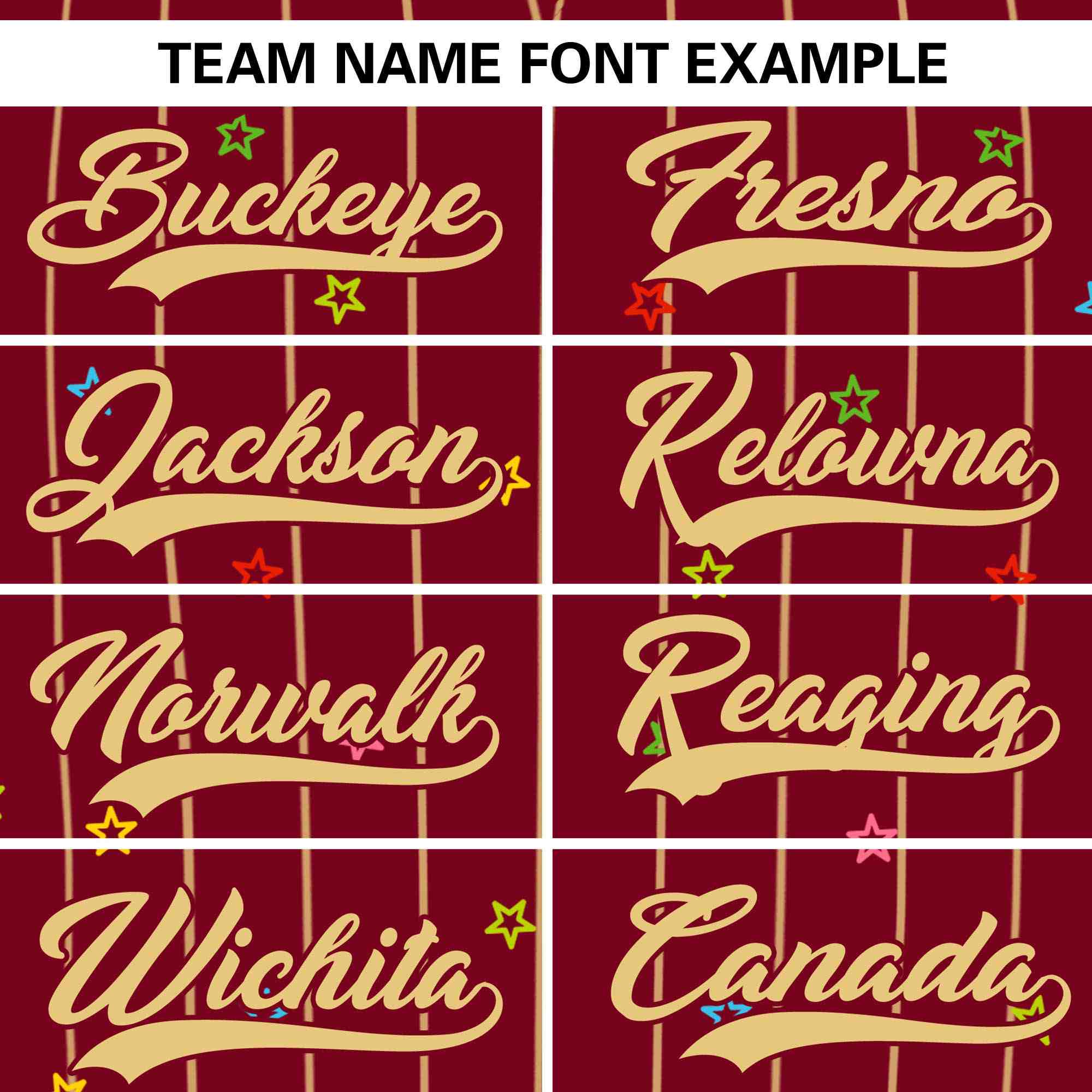 Custom Crimson Khaki Stripe Fashion Personalized Star Pattern Authentic Baseball Jersey