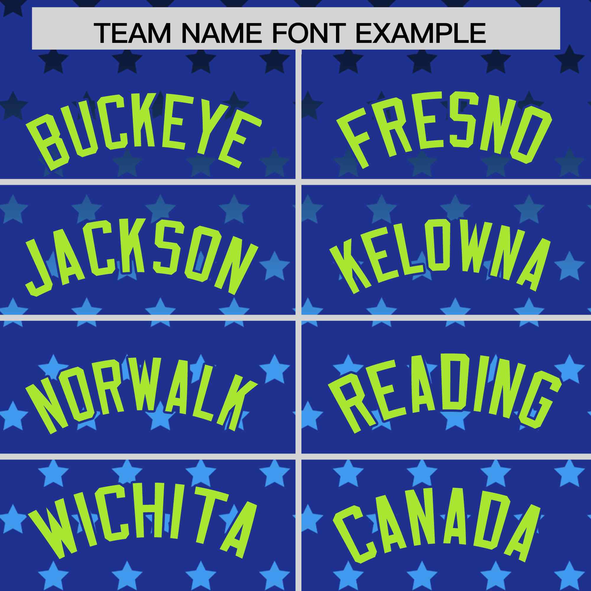 Custom Royal Neon Green-White Raglan Sleeve Personalized Star Print Authentic Baseball Jersey
