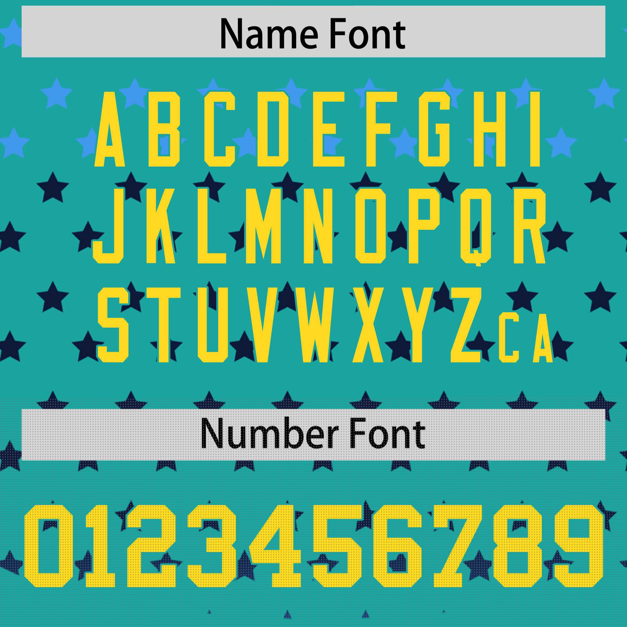 Custom Aqua Gold-White Raglan Sleeve Personalized Star Print Authentic Baseball Jersey