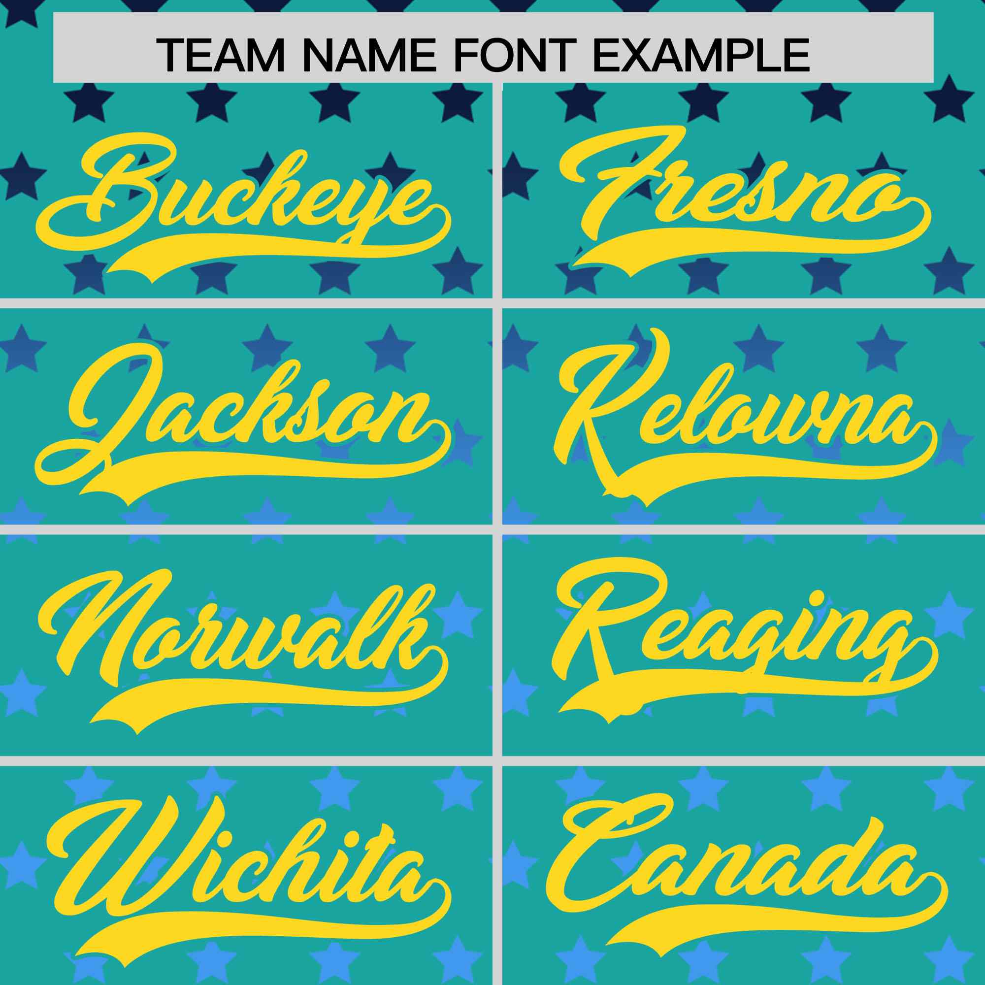 Custom Aqua Gold-White Raglan Sleeve Personalized Star Print Authentic Baseball Jersey