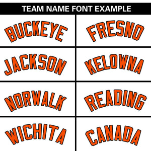 Custom White Orange Gradient Side Personalized Star Pattern Authentic Baseball Jersey