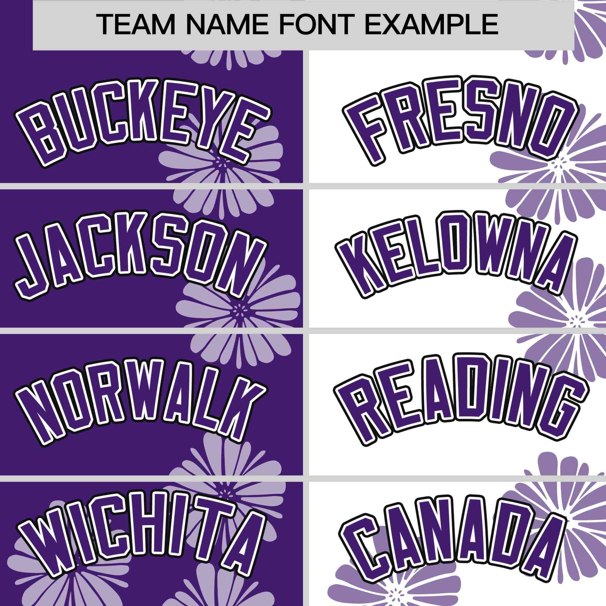 Custom Purple White Split Fashion Flower Graffiti Pattern Authentic Baseball Jersey