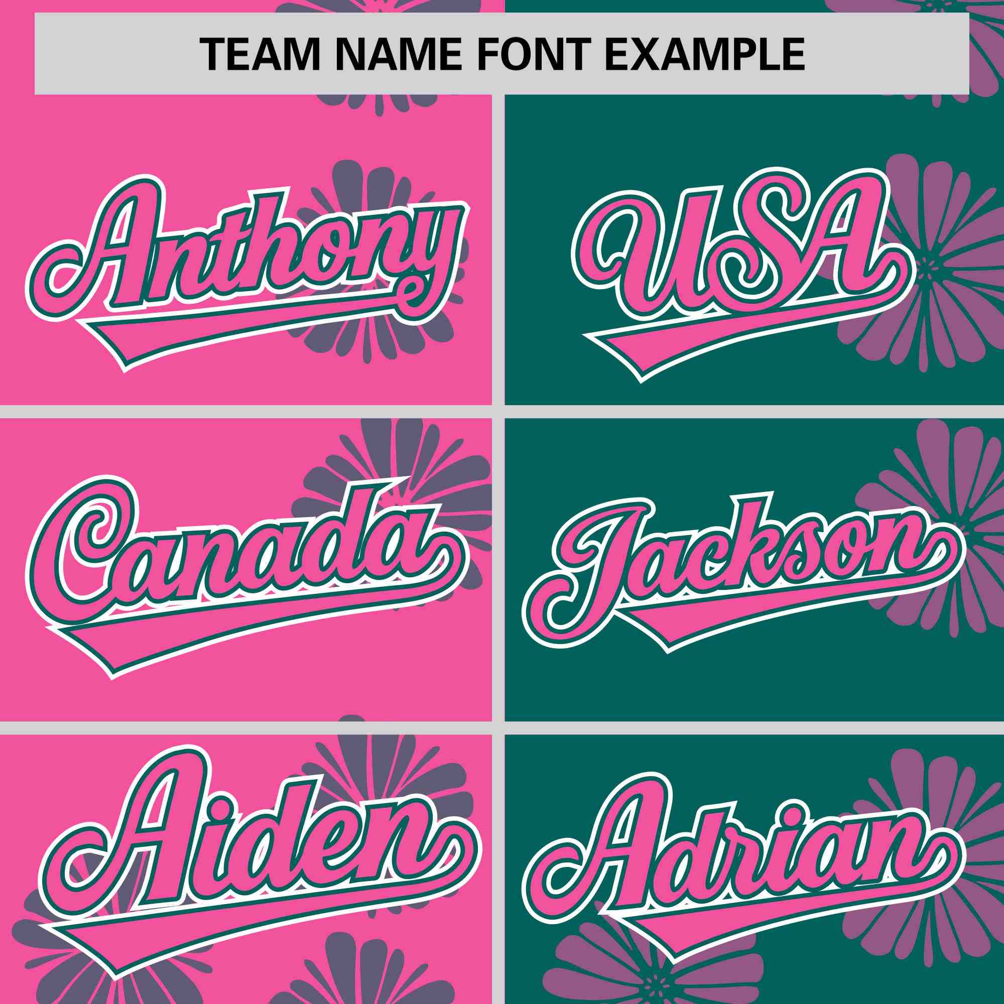 Custom Pink Aqua Split Fashion Flower Graffiti Pattern Authentic Baseball Jersey