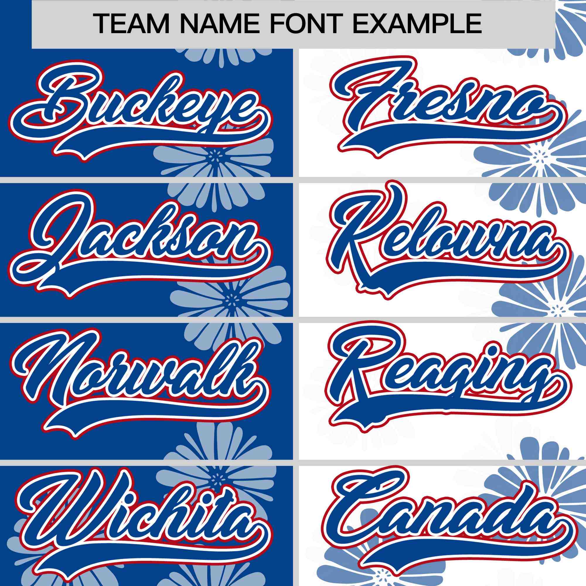 Custom Royal White Split Fashion Flower Graffiti Pattern Authentic Baseball Jersey