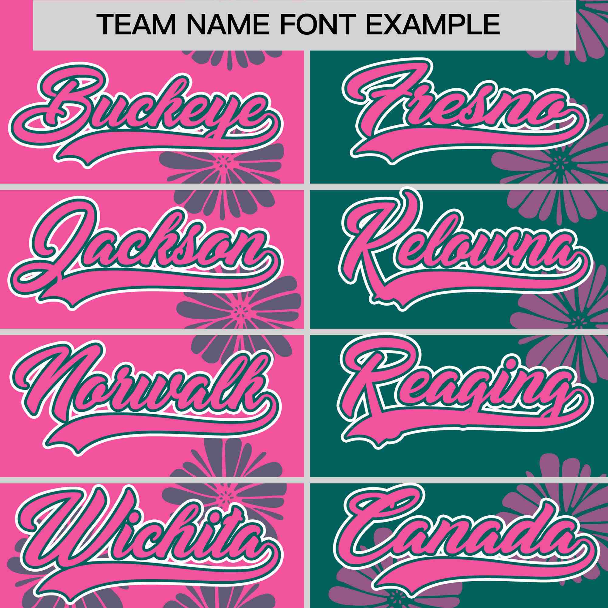 Custom Pink Aqua Split Fashion Flower Graffiti Pattern Authentic Baseball Jersey