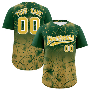 Custom Christmas Graffiti Pattern Authentic Baseball Jersey