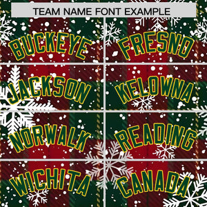 Custom Christmas Graffiti Pattern Authentic Baseball Jersey