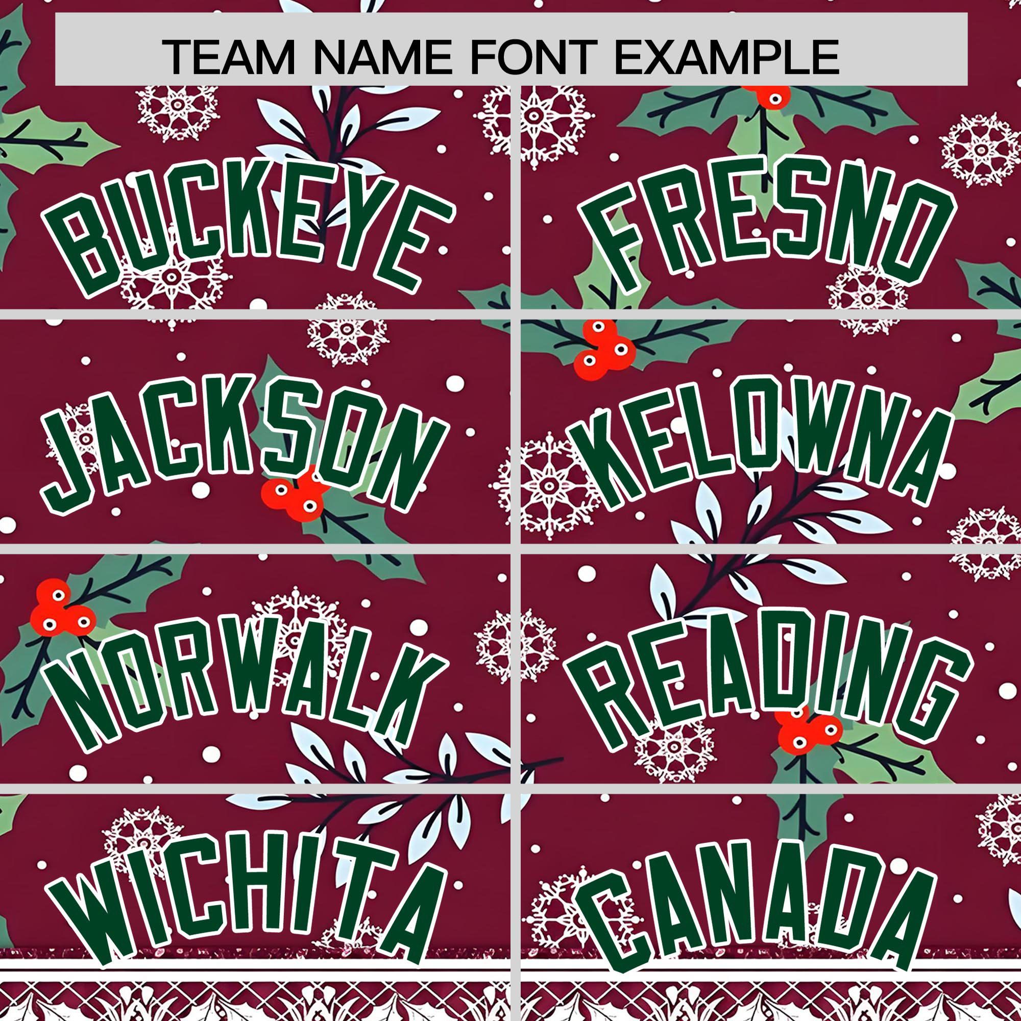 Custom Christmas Graffiti Pattern Authentic Baseball Jersey