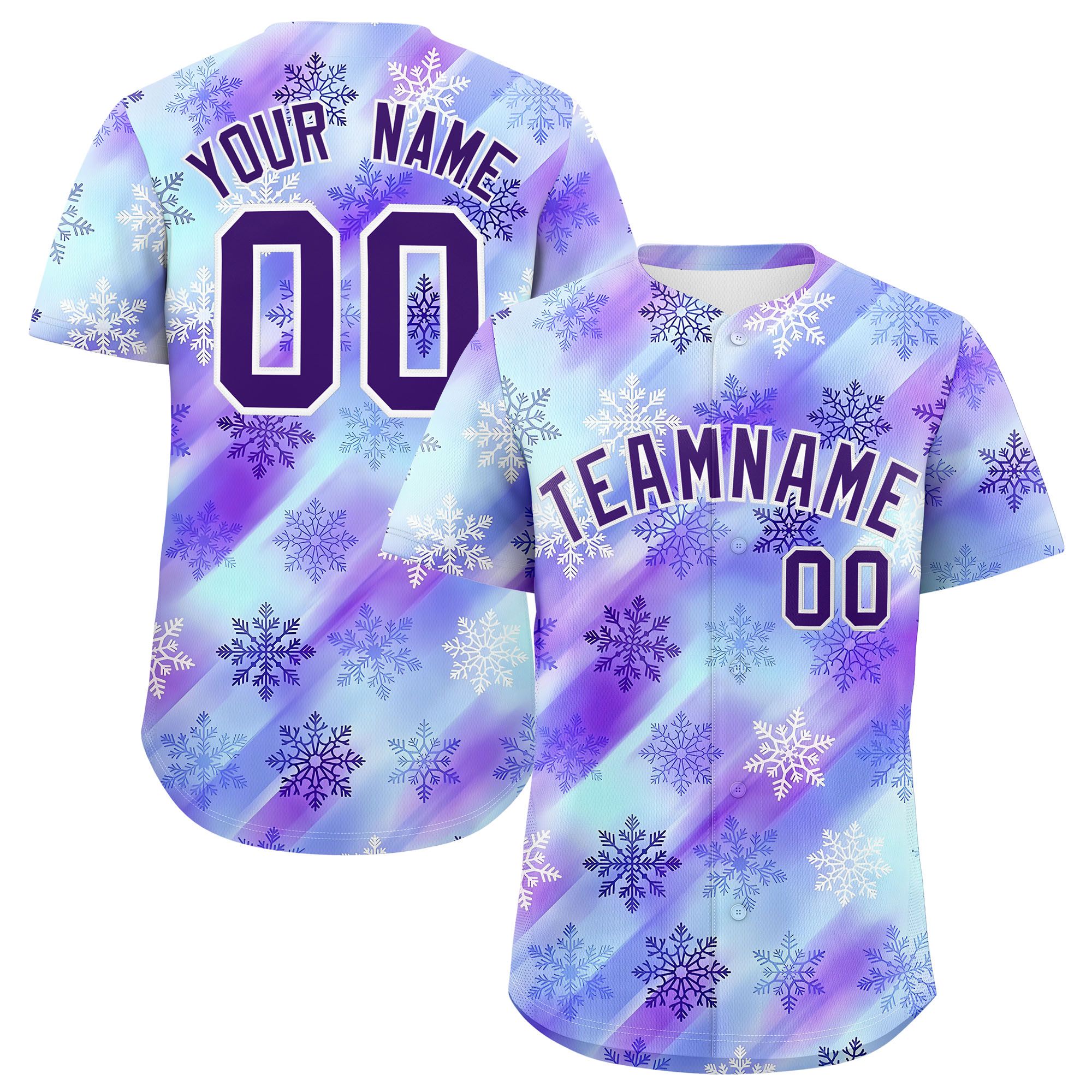 Custom Christmas Graffiti Pattern Authentic Baseball Jersey