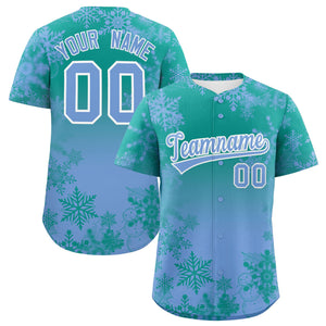 Custom Christmas Graffiti Pattern Authentic Baseball Jersey