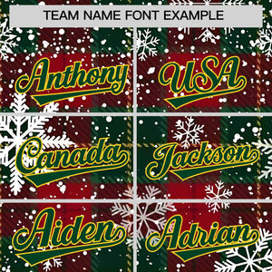 Custom Christmas Graffiti Pattern Authentic Baseball Jersey