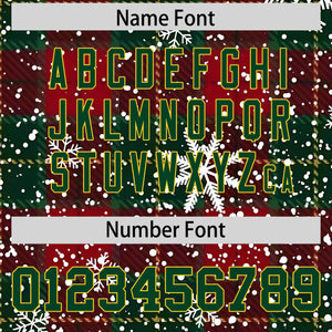 Custom Christmas Graffiti Pattern Authentic Baseball Jersey