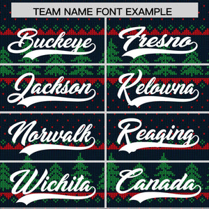 Custom Christmas Graffiti Pattern Authentic Baseball Jersey