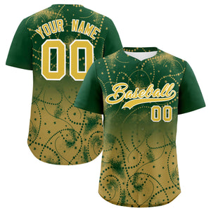 Custom Christmas Graffiti Pattern Authentic Baseball Jersey