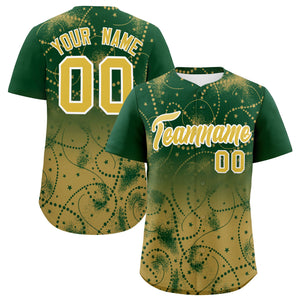 Custom Christmas Graffiti Pattern Authentic Baseball Jersey