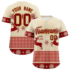 Custom Christmas Graffiti Pattern Authentic Baseball Jersey