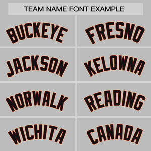 Custom Gray Crimson Thorns Ribbed Classic Style Authentic Baseball Jersey