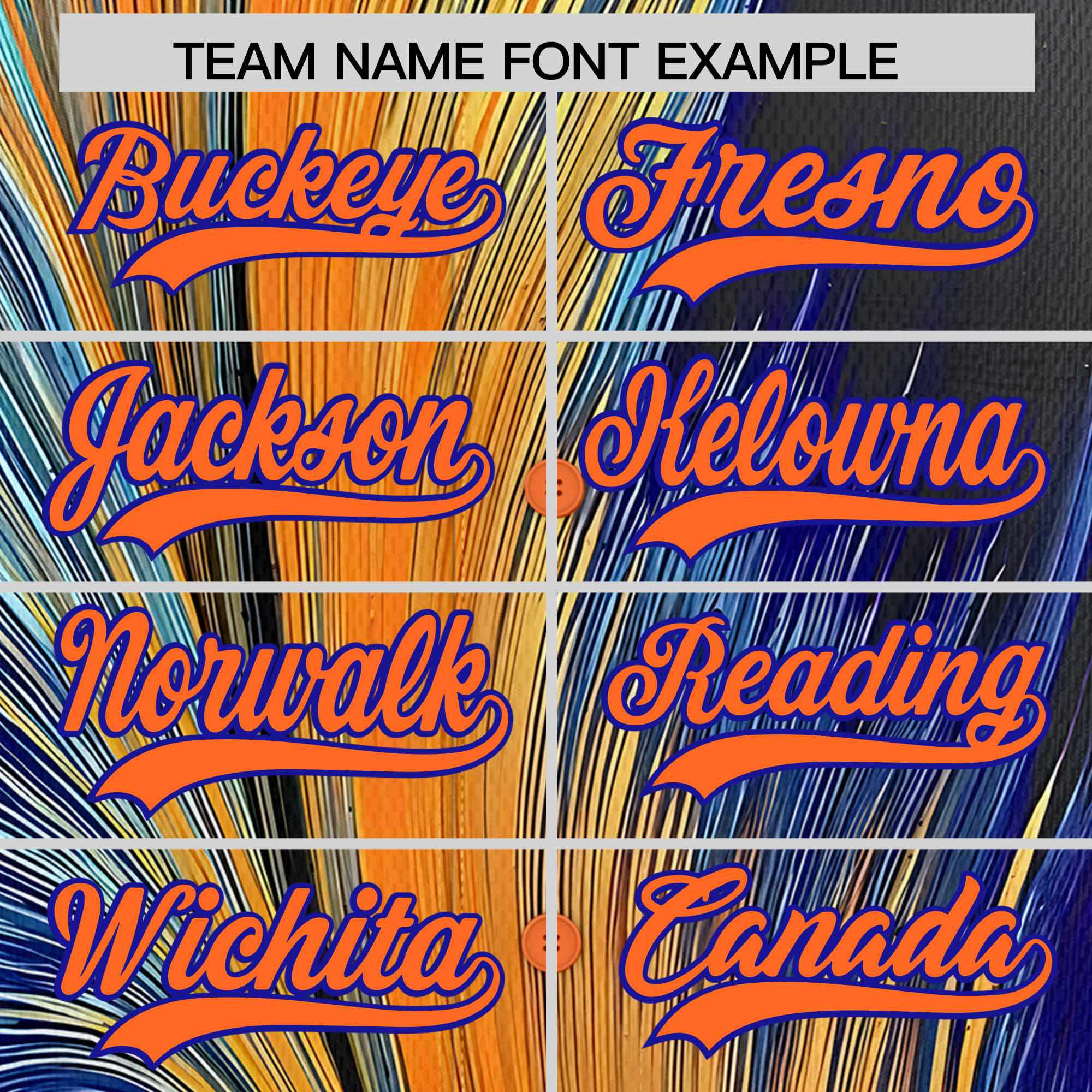 Custom Orange Royal Fluid Feather Graffiti Pattern Authentic Baseball Jersey