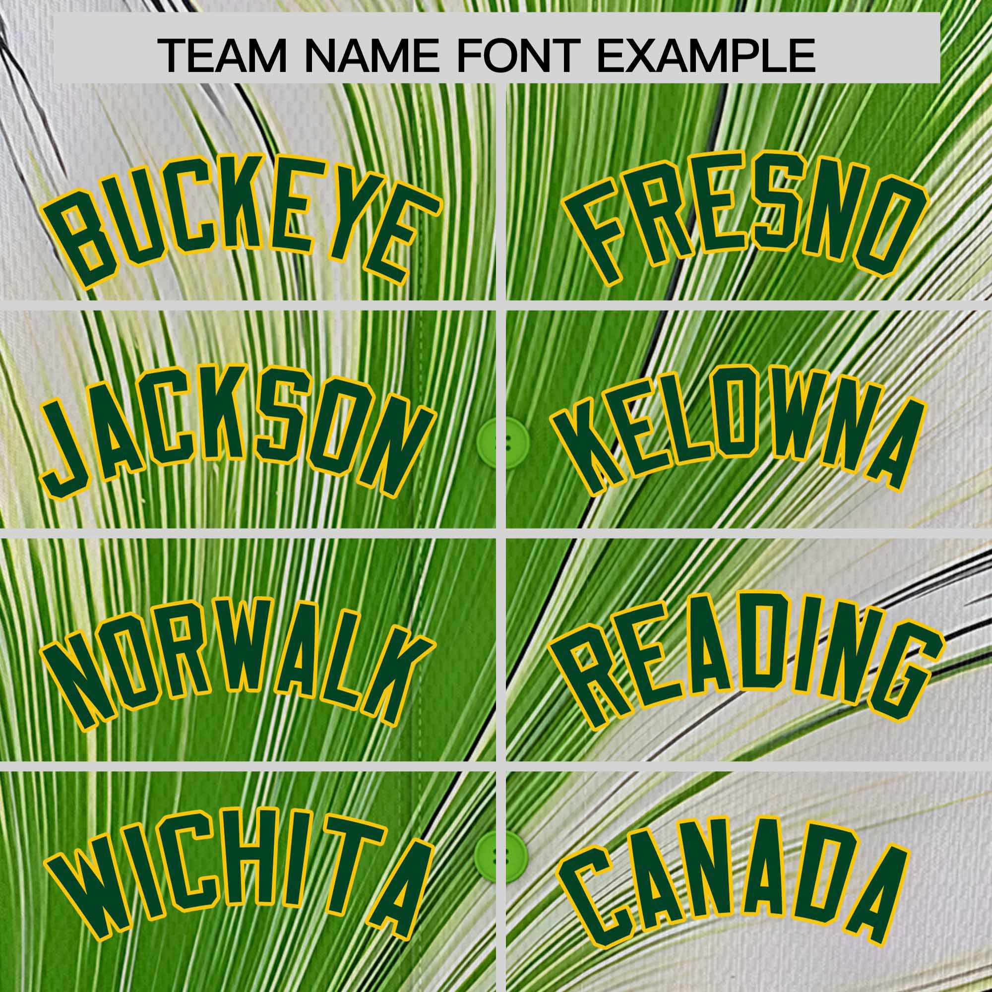 Custom Gold Green Fluid Feather Graffiti Pattern Authentic Baseball Jersey