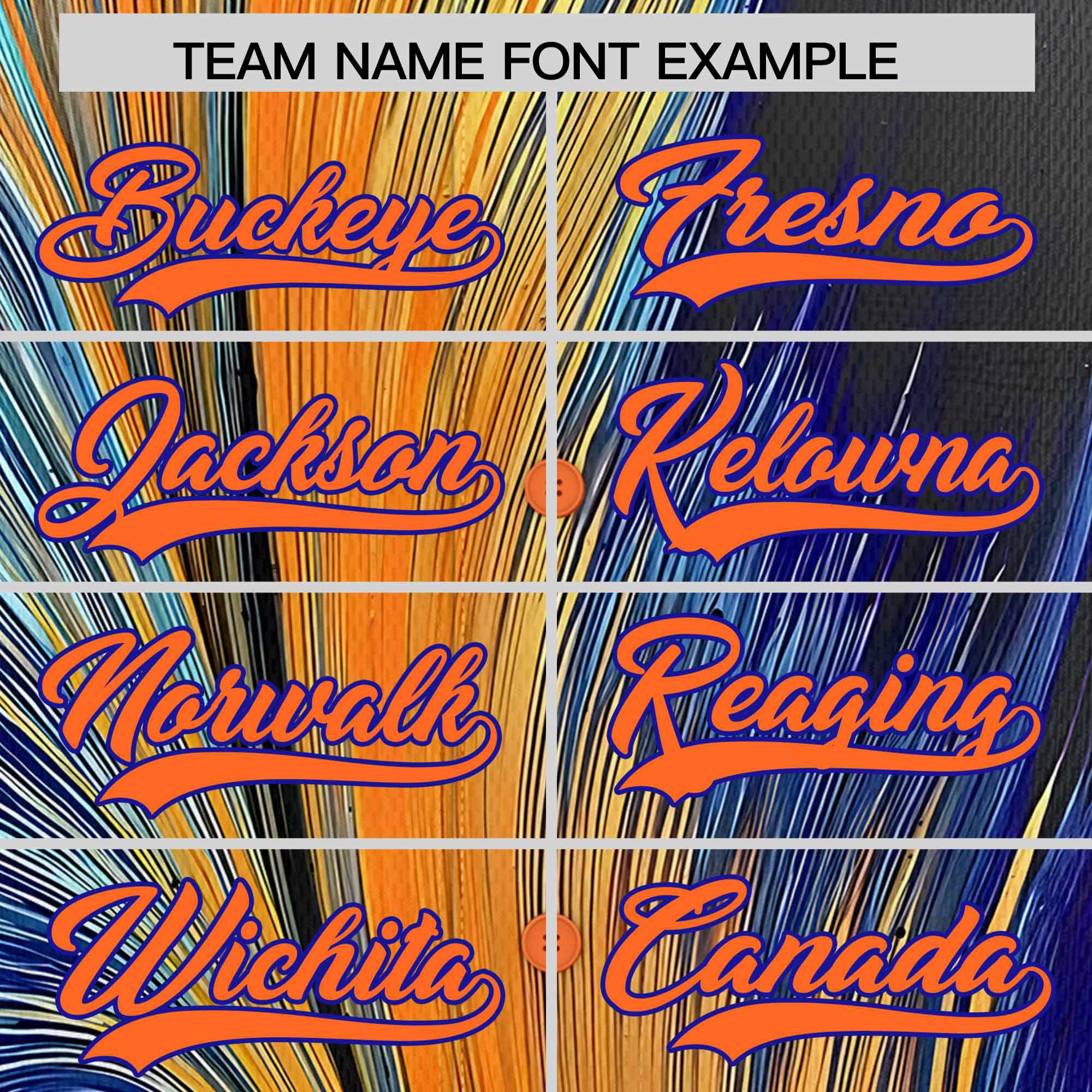 Custom Orange Royal Fluid Feather Graffiti Pattern Authentic Baseball Jersey