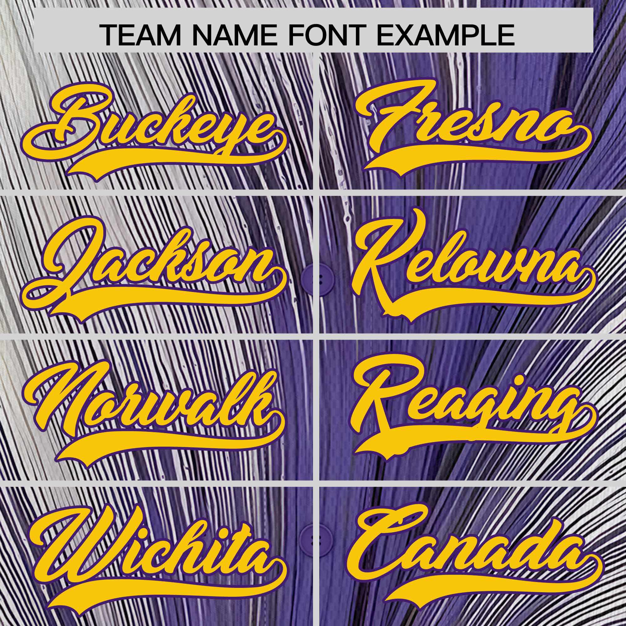 Custom Yellow Purple Fluid Feather Graffiti Pattern Authentic Baseball Jersey