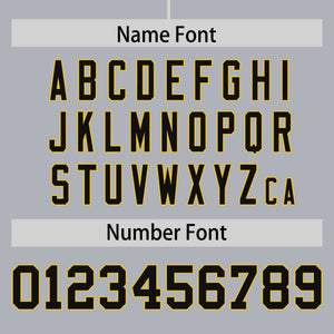 Custom Gray Gold Personalized Phonetic Rhythm Authentic Baseball Jersey