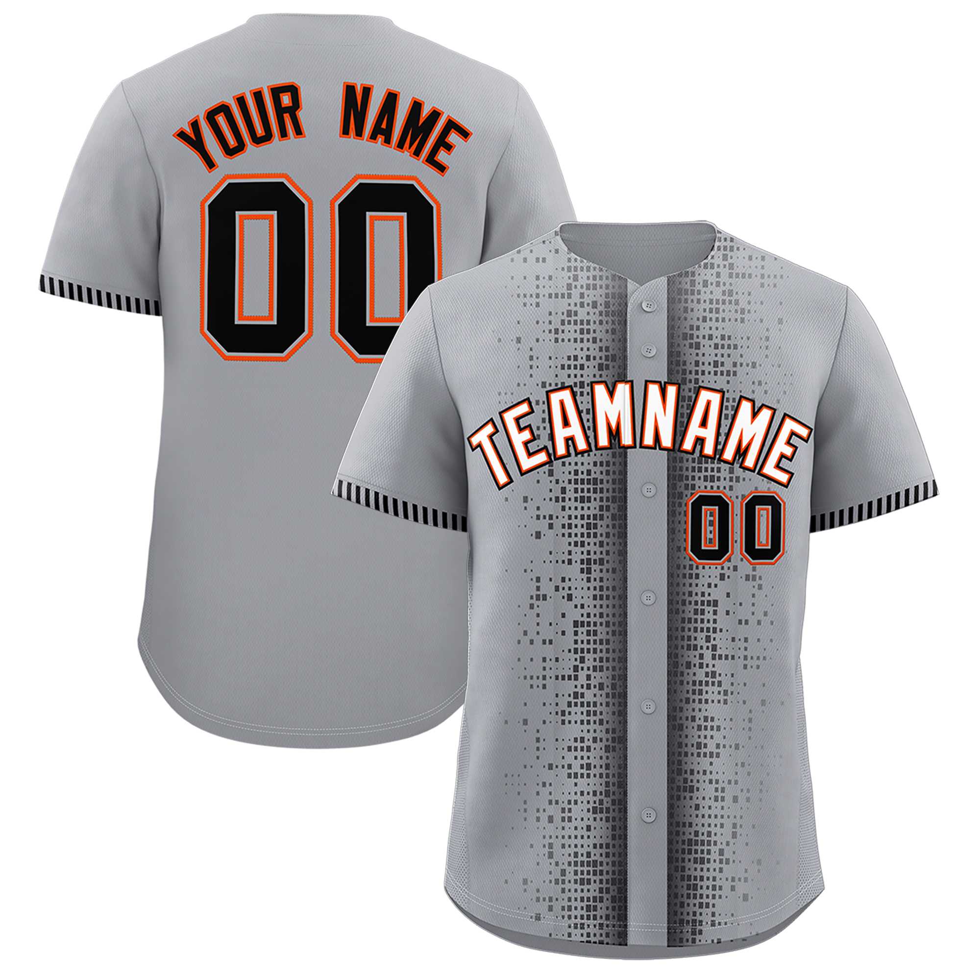 Custom Dark Gray Black Personalized Phonetic Rhythm Authentic Baseball Jersey