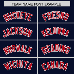 Custom Navy White Personalized Phonetic Rhythm Authentic Baseball Jersey