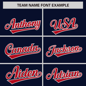 Custom Navy White Personalized Phonetic Rhythm Authentic Baseball Jersey