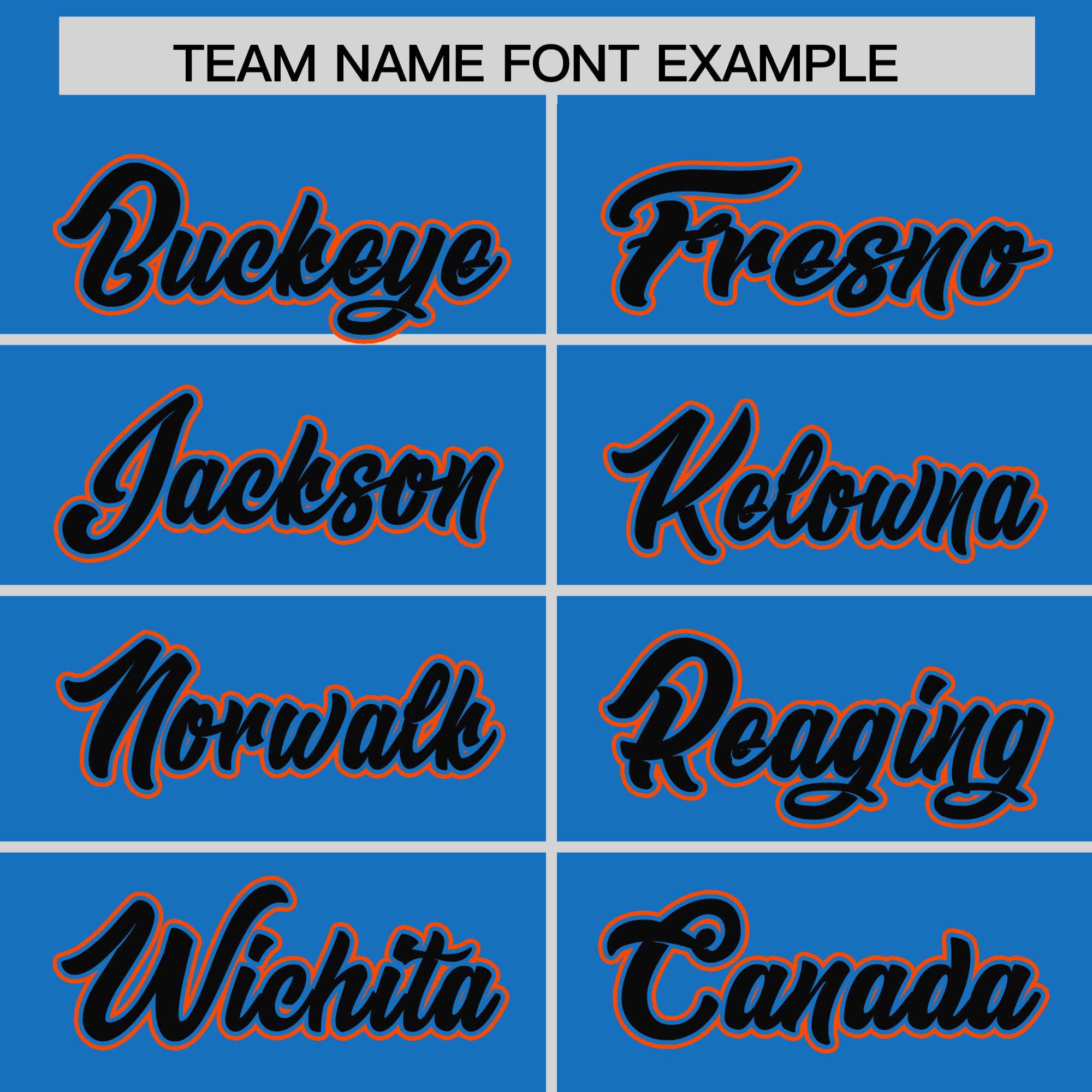 Custom Powder Blue Orange Personalized Phonetic Rhythm Authentic Baseball Jersey