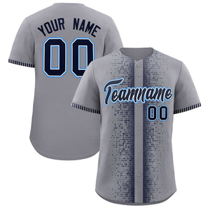 Custom Dark Gray Navy Personalized Phonetic Rhythm Authentic Baseball Jersey