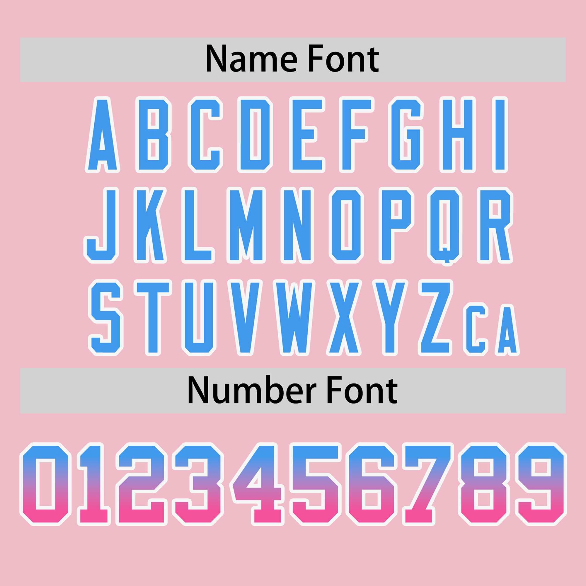 Custom Light Pink Powder Blue-Pink Personalized Gradient Font And Side Design Authentic Baseball Jersey