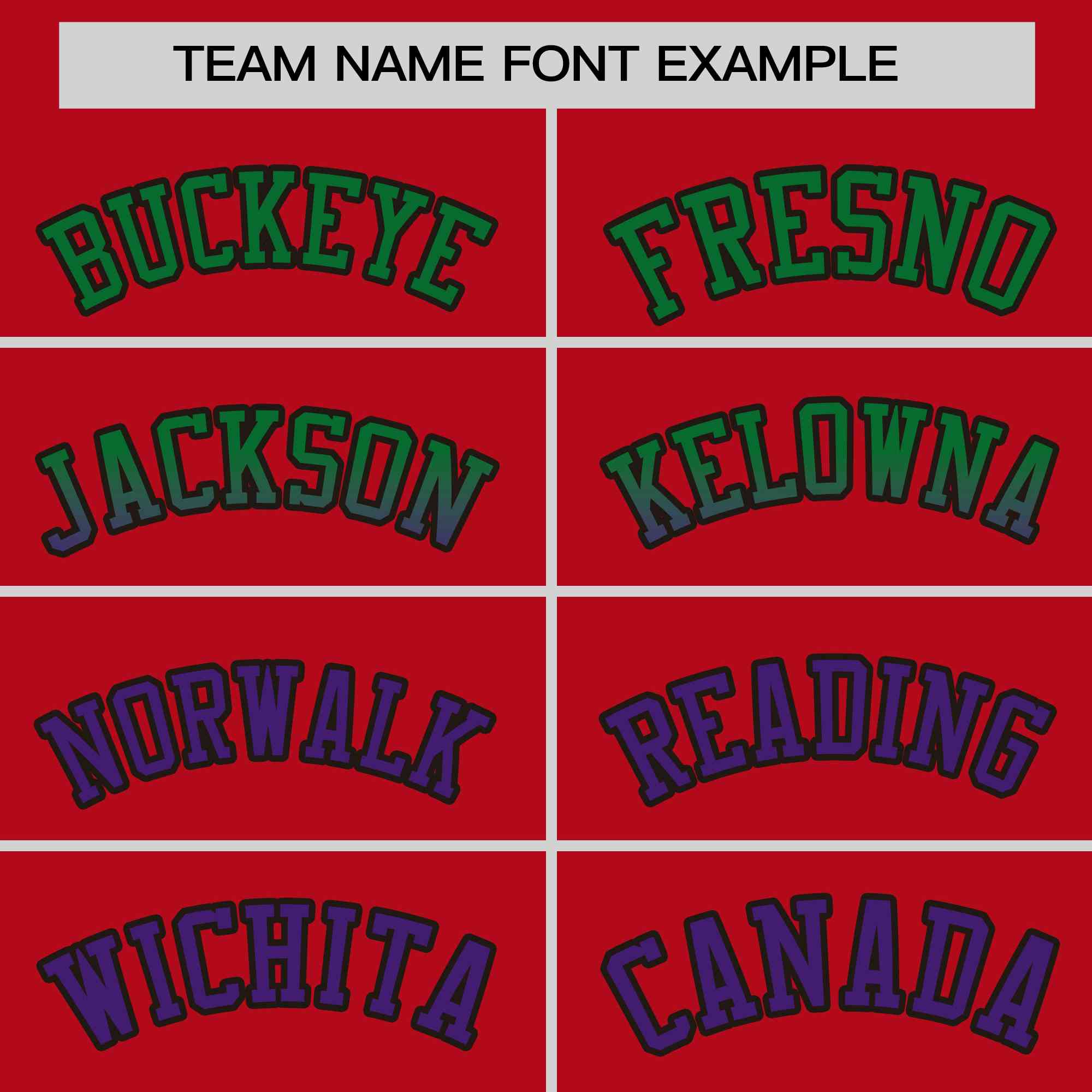 Custom Red Kelly Green-Purple Personalized Gradient Font And Side Design Authentic Baseball Jersey