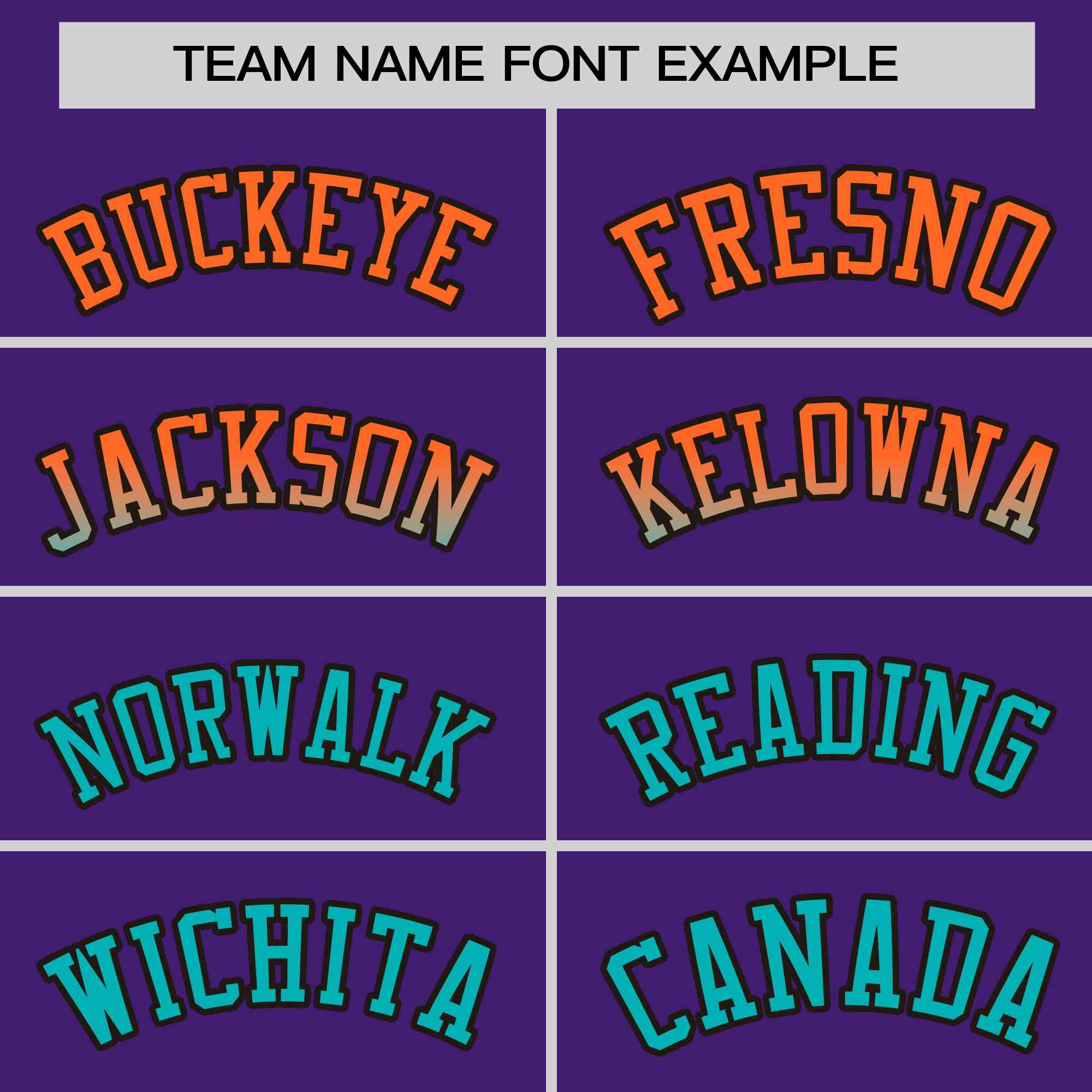 Custom Purple Orange-Aqua Personalized Gradient Font And Side Design Authentic Baseball Jersey